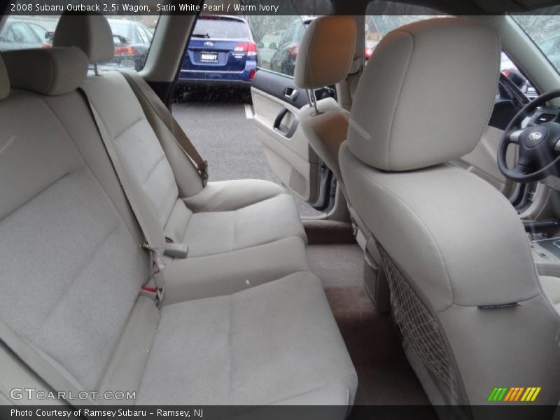 Satin White Pearl / Warm Ivory 2008 Subaru Outback 2.5i Wagon