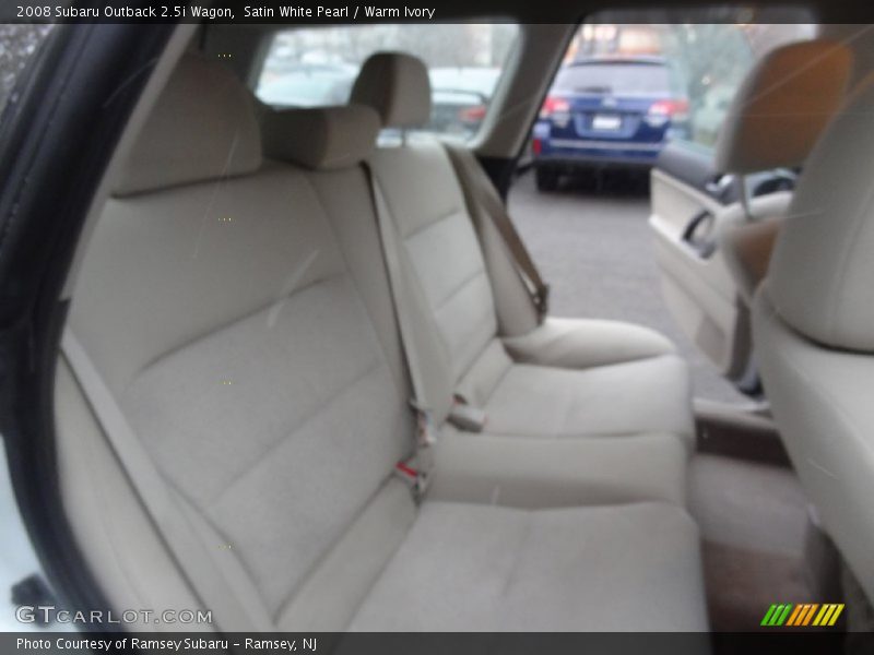 Satin White Pearl / Warm Ivory 2008 Subaru Outback 2.5i Wagon
