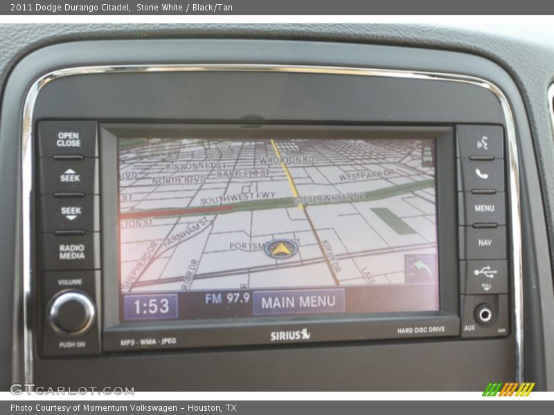 Stone White / Black/Tan 2011 Dodge Durango Citadel