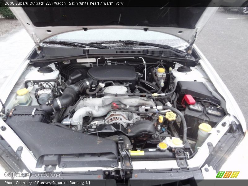 Satin White Pearl / Warm Ivory 2008 Subaru Outback 2.5i Wagon