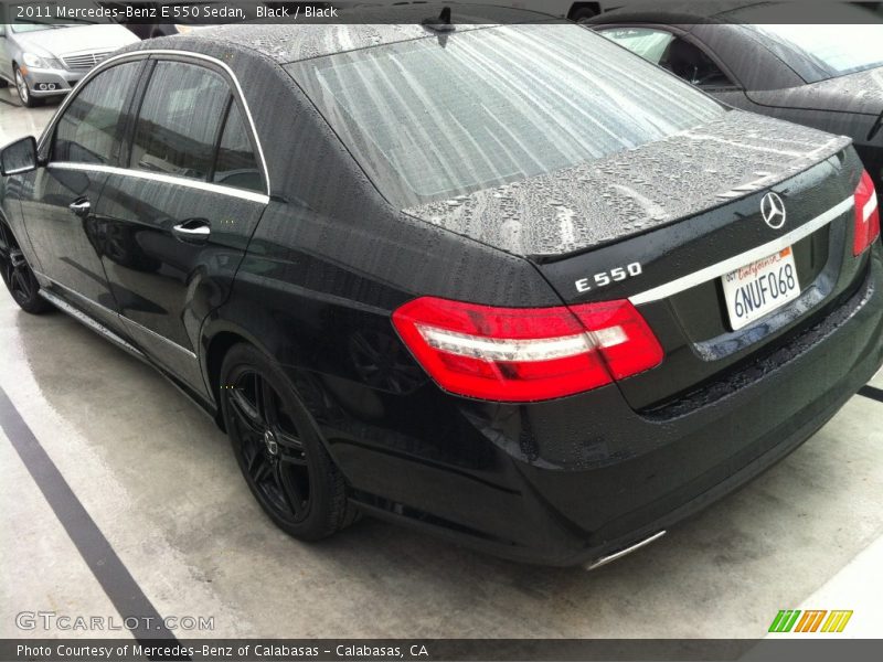 Black / Black 2011 Mercedes-Benz E 550 Sedan