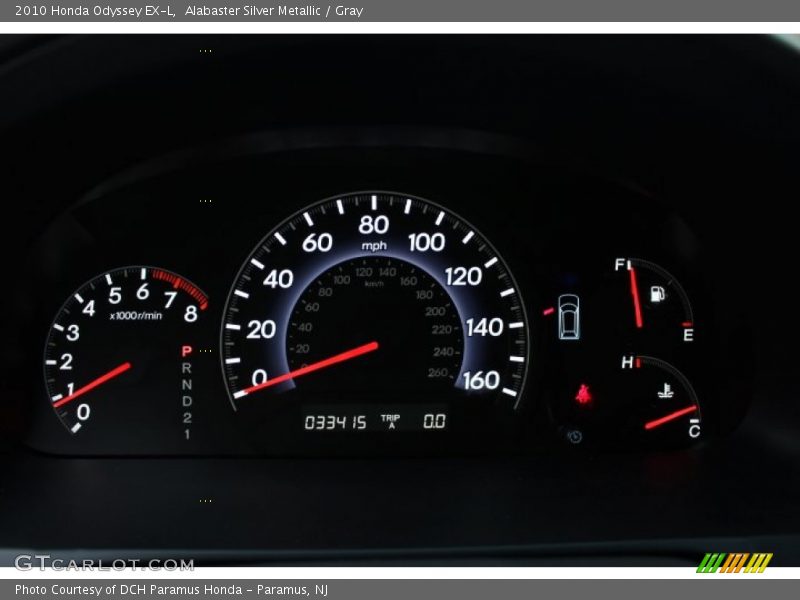 Alabaster Silver Metallic / Gray 2010 Honda Odyssey EX-L