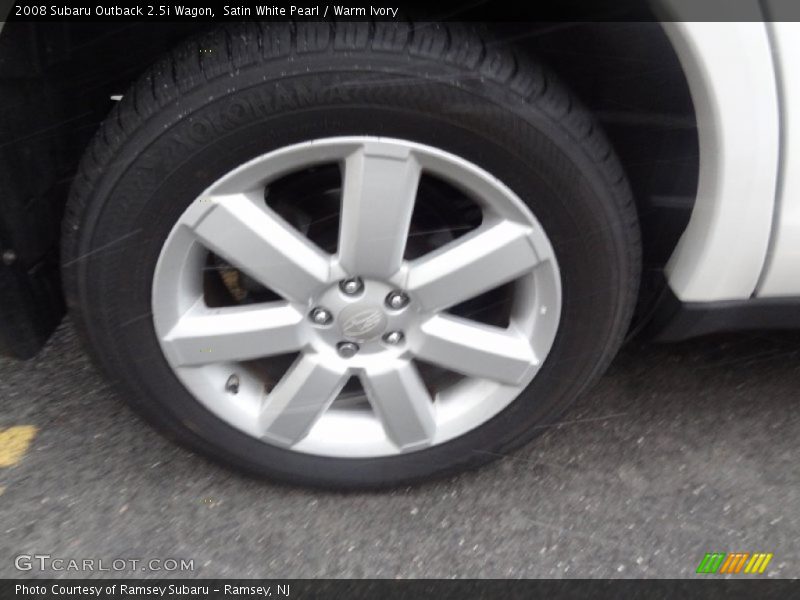 Satin White Pearl / Warm Ivory 2008 Subaru Outback 2.5i Wagon