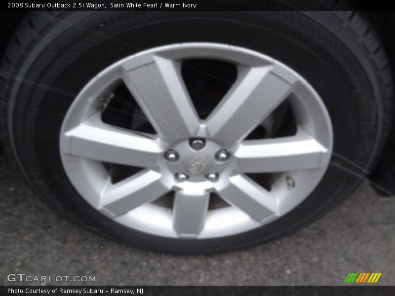 Satin White Pearl / Warm Ivory 2008 Subaru Outback 2.5i Wagon