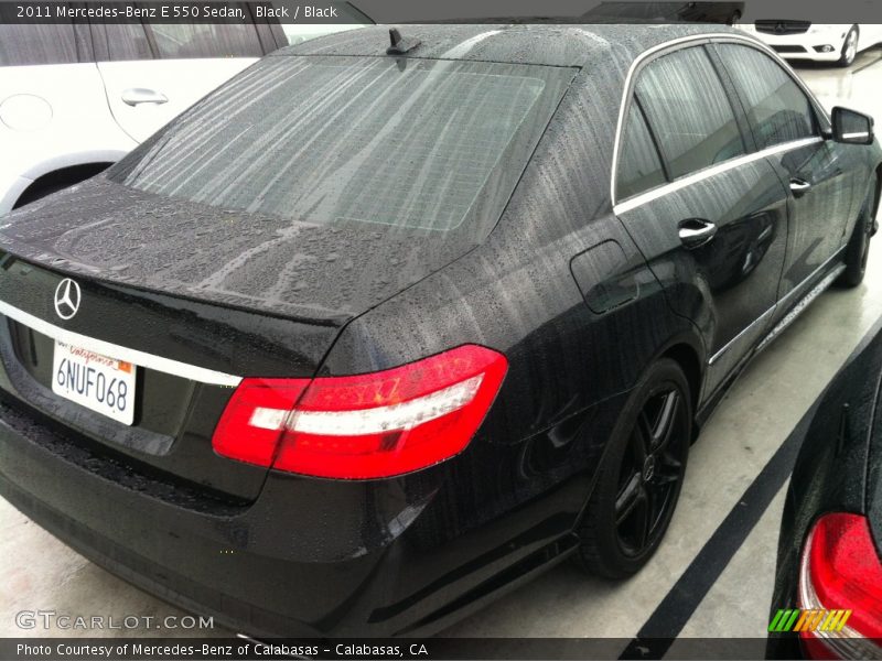 Black / Black 2011 Mercedes-Benz E 550 Sedan