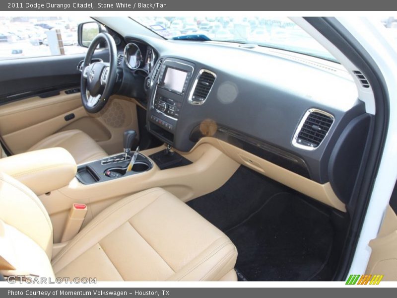 Stone White / Black/Tan 2011 Dodge Durango Citadel