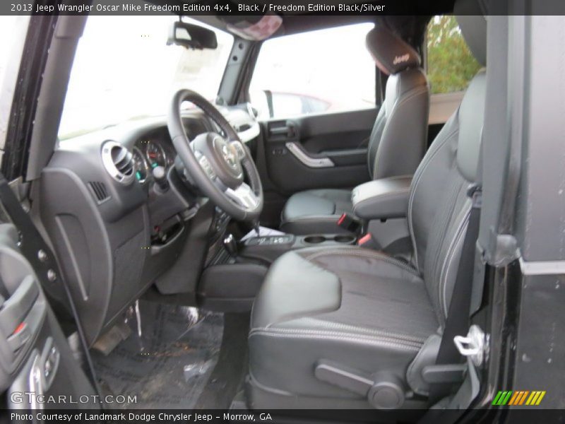  2013 Wrangler Oscar Mike Freedom Edition 4x4 Freedom Edition Black/Silver Interior
