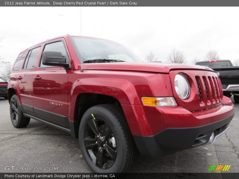 Deep Cherry Red Crystal Pearl / Dark Slate Gray 2013 Jeep Patriot Altitude