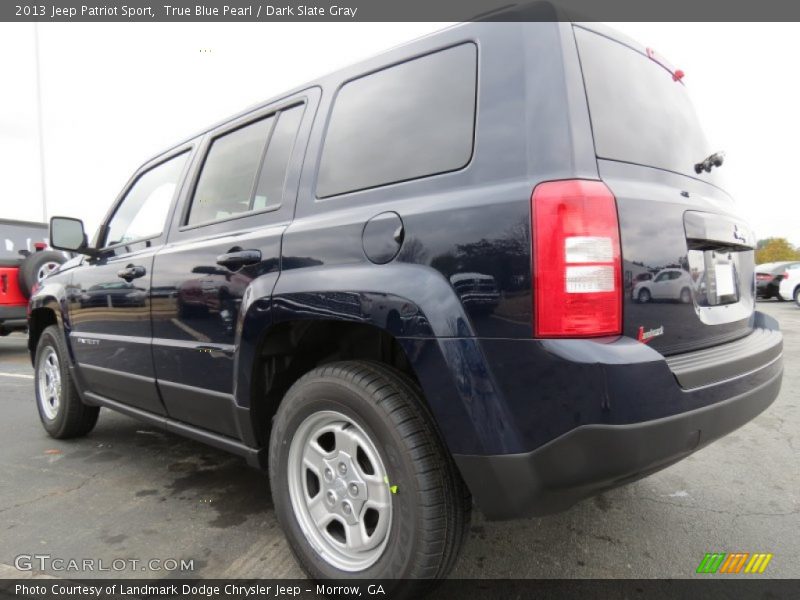True Blue Pearl / Dark Slate Gray 2013 Jeep Patriot Sport