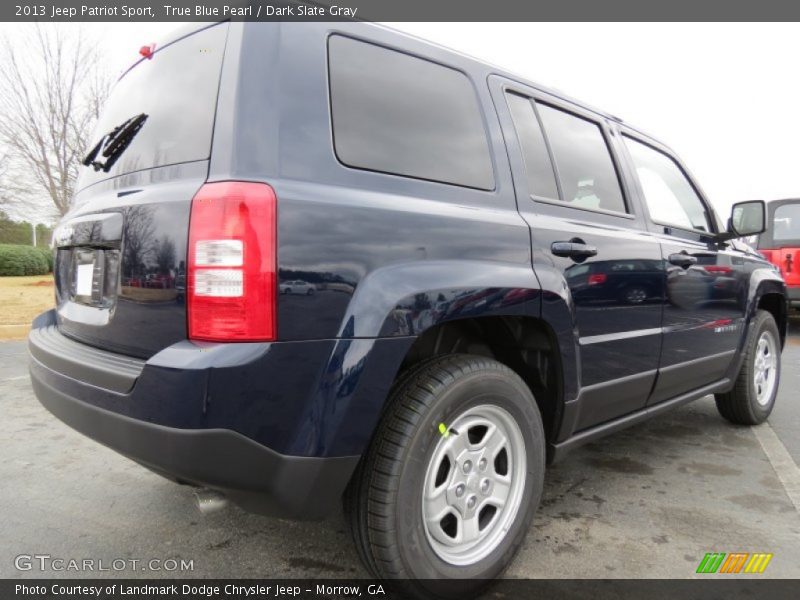 True Blue Pearl / Dark Slate Gray 2013 Jeep Patriot Sport