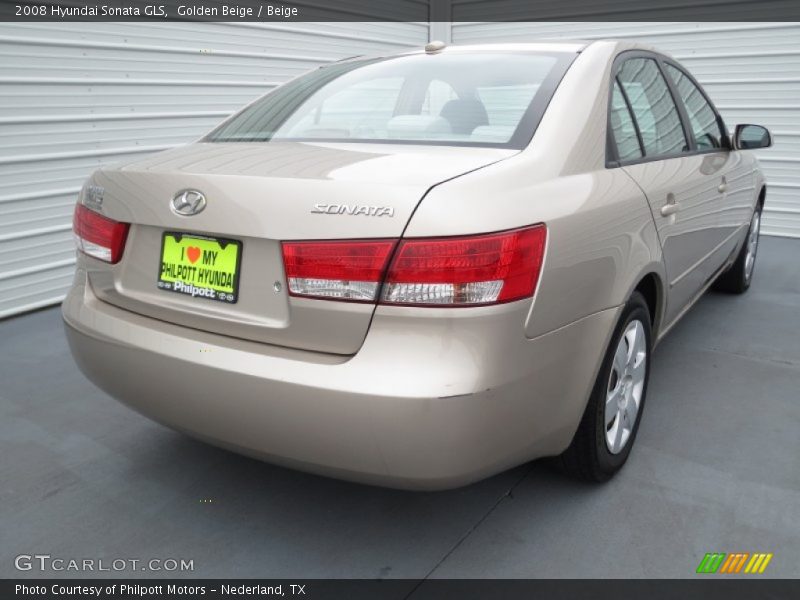 Golden Beige / Beige 2008 Hyundai Sonata GLS