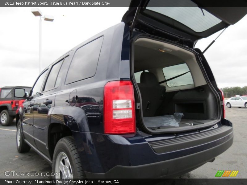 True Blue Pearl / Dark Slate Gray 2013 Jeep Patriot Sport