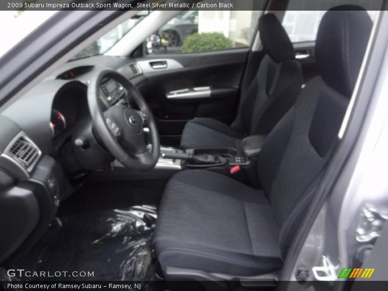 Steel Silver Metallic / Carbon Black 2009 Subaru Impreza Outback Sport Wagon