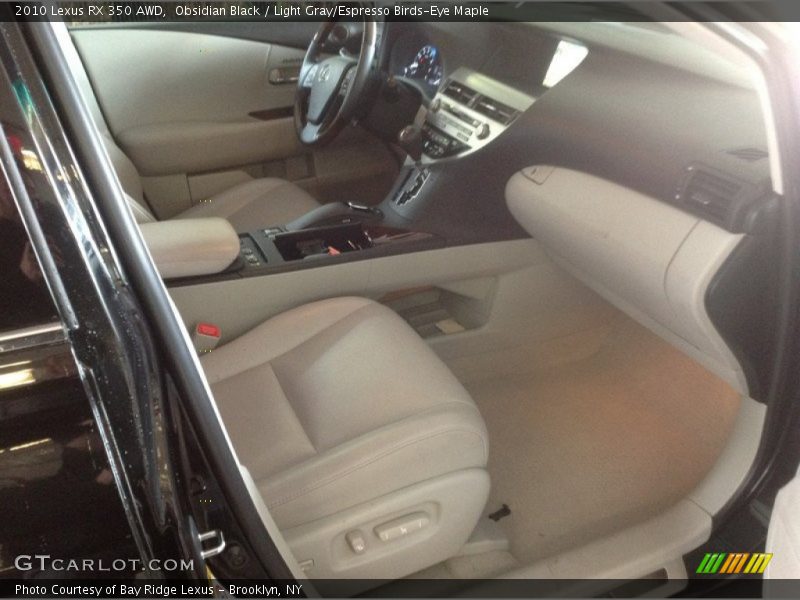 Obsidian Black / Light Gray/Espresso Birds-Eye Maple 2010 Lexus RX 350 AWD
