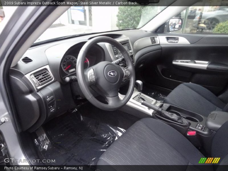 Steel Silver Metallic / Carbon Black 2009 Subaru Impreza Outback Sport Wagon