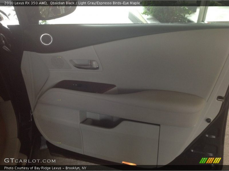 Obsidian Black / Light Gray/Espresso Birds-Eye Maple 2010 Lexus RX 350 AWD