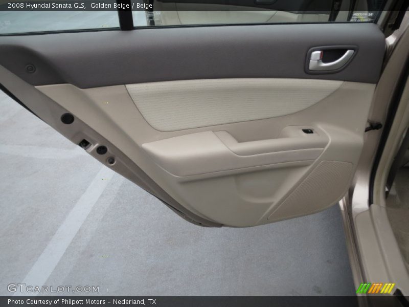 Golden Beige / Beige 2008 Hyundai Sonata GLS