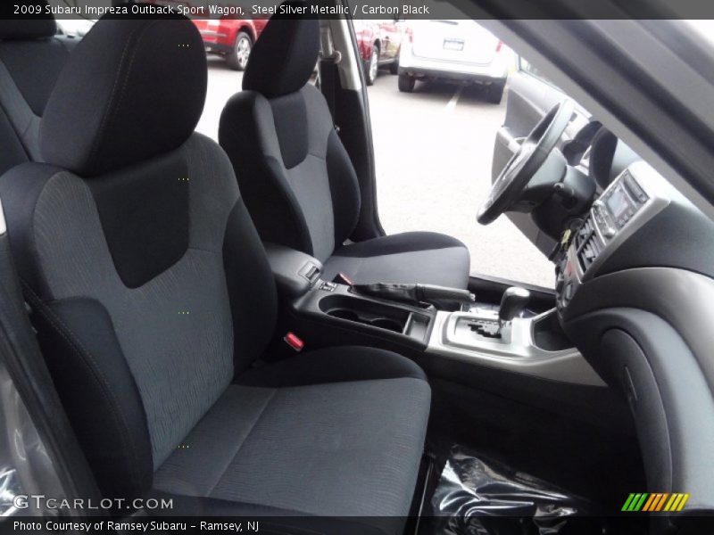 Steel Silver Metallic / Carbon Black 2009 Subaru Impreza Outback Sport Wagon