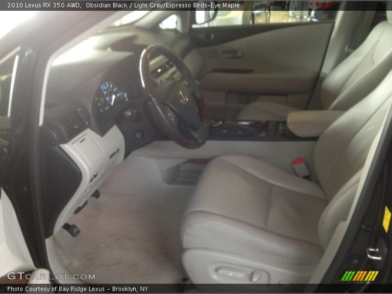Obsidian Black / Light Gray/Espresso Birds-Eye Maple 2010 Lexus RX 350 AWD