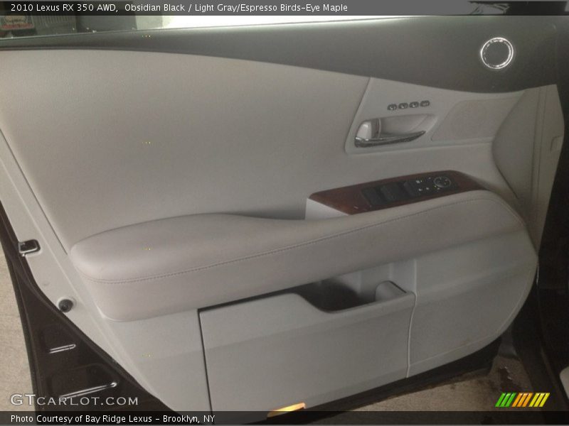 Obsidian Black / Light Gray/Espresso Birds-Eye Maple 2010 Lexus RX 350 AWD