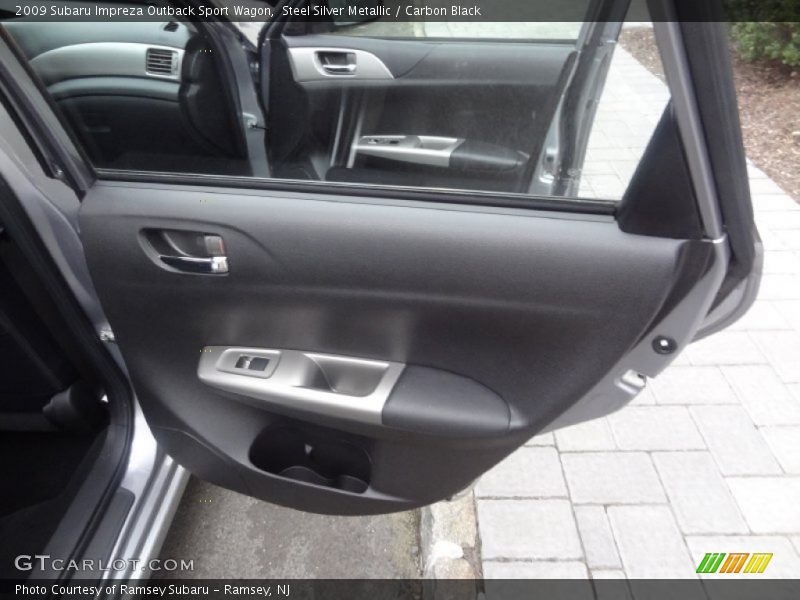 Steel Silver Metallic / Carbon Black 2009 Subaru Impreza Outback Sport Wagon