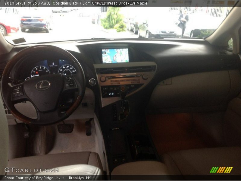 Obsidian Black / Light Gray/Espresso Birds-Eye Maple 2010 Lexus RX 350 AWD