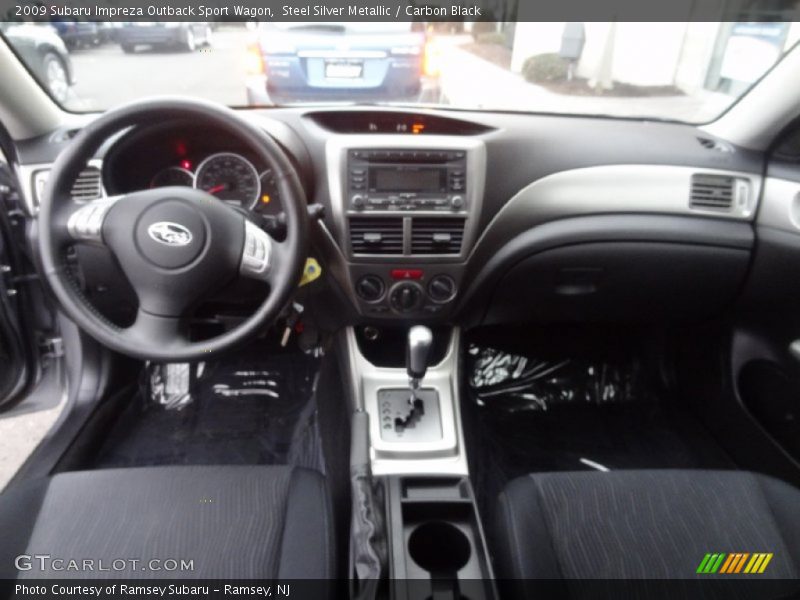 Steel Silver Metallic / Carbon Black 2009 Subaru Impreza Outback Sport Wagon