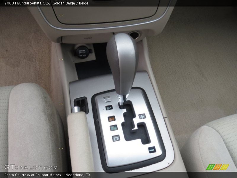 Golden Beige / Beige 2008 Hyundai Sonata GLS