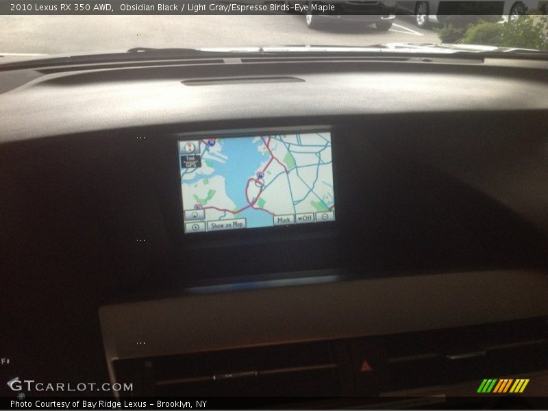 Obsidian Black / Light Gray/Espresso Birds-Eye Maple 2010 Lexus RX 350 AWD