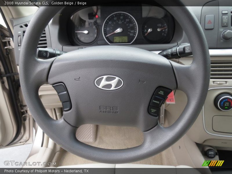 Golden Beige / Beige 2008 Hyundai Sonata GLS