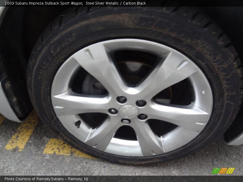 Steel Silver Metallic / Carbon Black 2009 Subaru Impreza Outback Sport Wagon