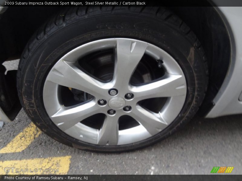 Steel Silver Metallic / Carbon Black 2009 Subaru Impreza Outback Sport Wagon