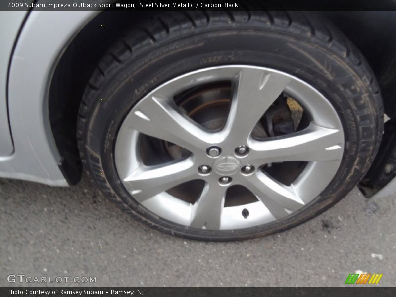 Steel Silver Metallic / Carbon Black 2009 Subaru Impreza Outback Sport Wagon