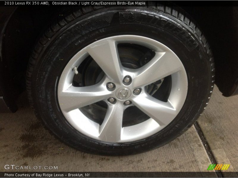 Obsidian Black / Light Gray/Espresso Birds-Eye Maple 2010 Lexus RX 350 AWD