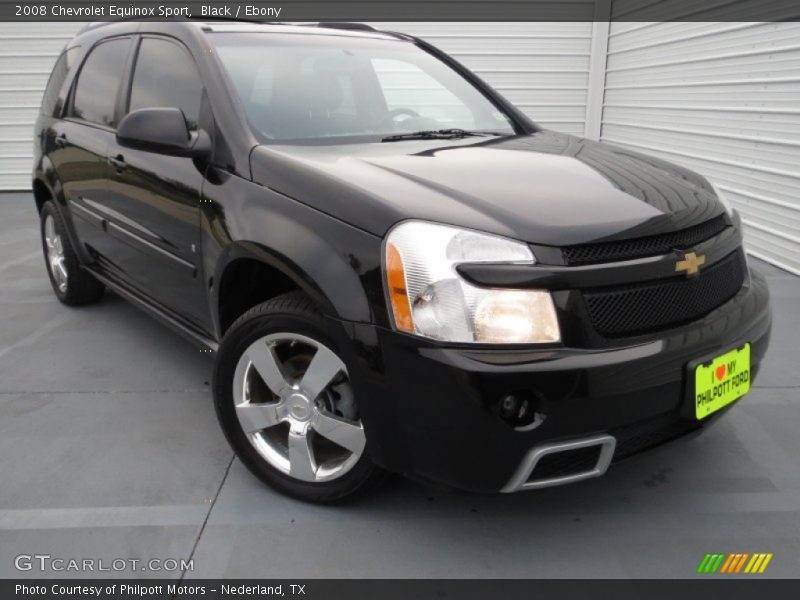 Black / Ebony 2008 Chevrolet Equinox Sport