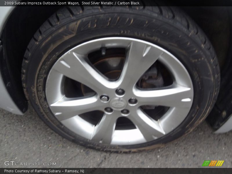 Steel Silver Metallic / Carbon Black 2009 Subaru Impreza Outback Sport Wagon