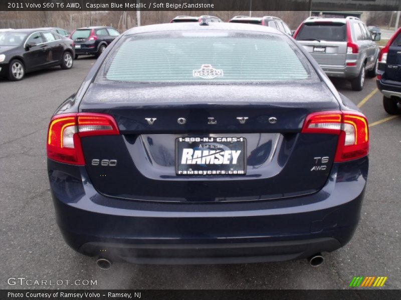 Caspian Blue Metallic / Soft Beige/Sandstone 2011 Volvo S60 T6 AWD