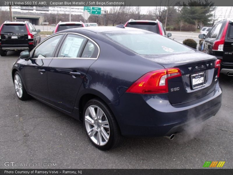 Caspian Blue Metallic / Soft Beige/Sandstone 2011 Volvo S60 T6 AWD