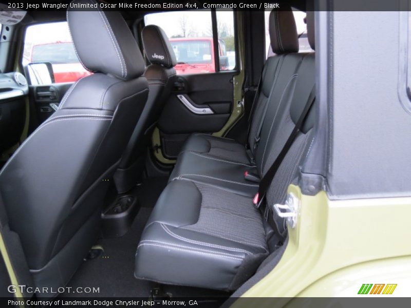 Rear Seat of 2013 Wrangler Unlimited Oscar Mike Freedom Edition 4x4