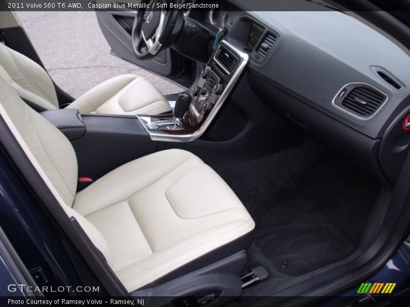 Caspian Blue Metallic / Soft Beige/Sandstone 2011 Volvo S60 T6 AWD