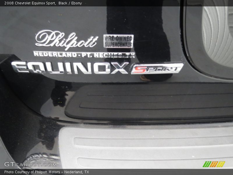 Black / Ebony 2008 Chevrolet Equinox Sport