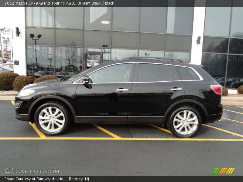 Brilliant Black / Black 2012 Mazda CX-9 Grand Touring AWD