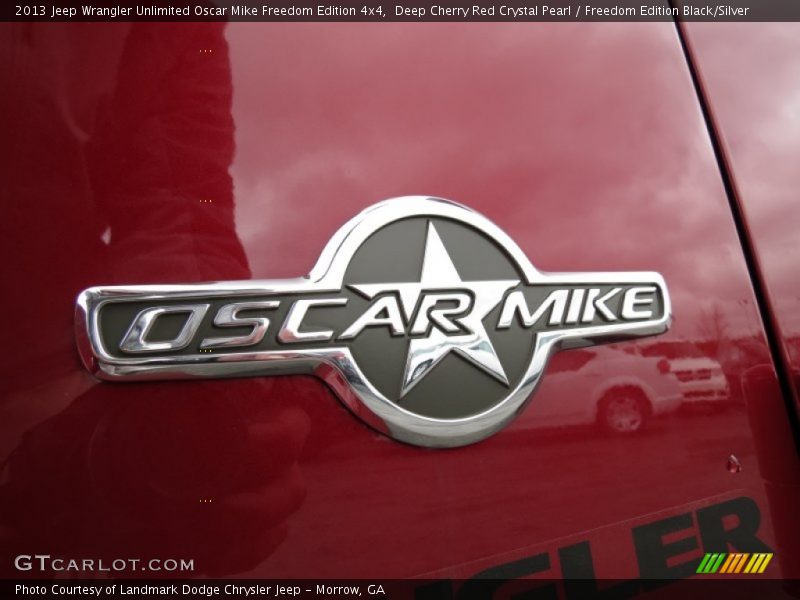 Deep Cherry Red Crystal Pearl / Freedom Edition Black/Silver 2013 Jeep Wrangler Unlimited Oscar Mike Freedom Edition 4x4