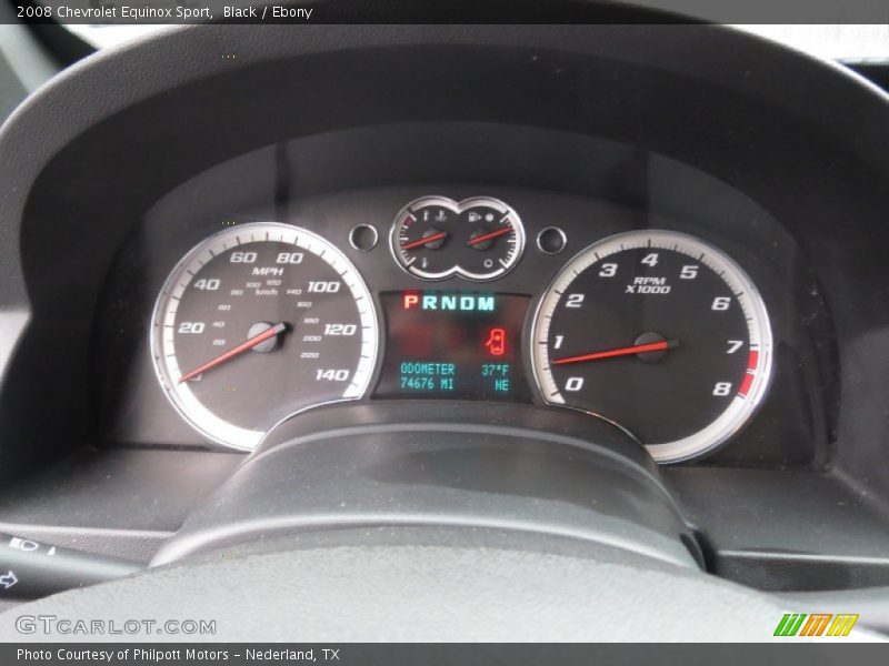 Black / Ebony 2008 Chevrolet Equinox Sport