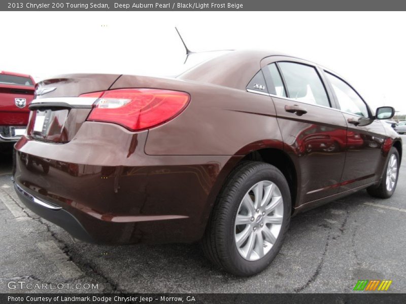 Deep Auburn Pearl / Black/Light Frost Beige 2013 Chrysler 200 Touring Sedan