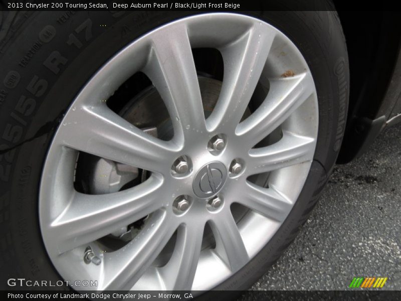 Deep Auburn Pearl / Black/Light Frost Beige 2013 Chrysler 200 Touring Sedan