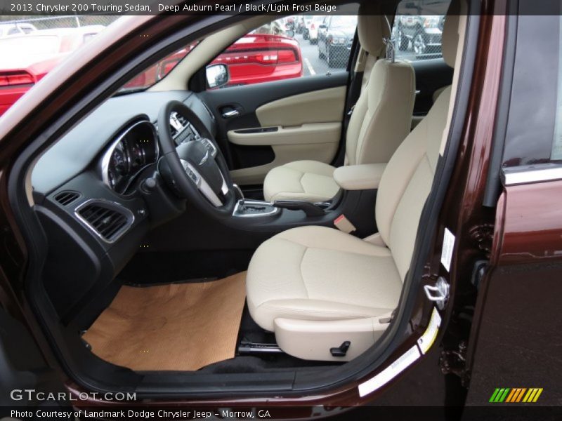 Deep Auburn Pearl / Black/Light Frost Beige 2013 Chrysler 200 Touring Sedan