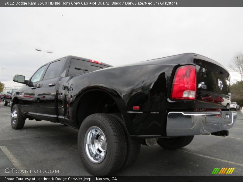 Black / Dark Slate/Medium Graystone 2012 Dodge Ram 3500 HD Big Horn Crew Cab 4x4 Dually