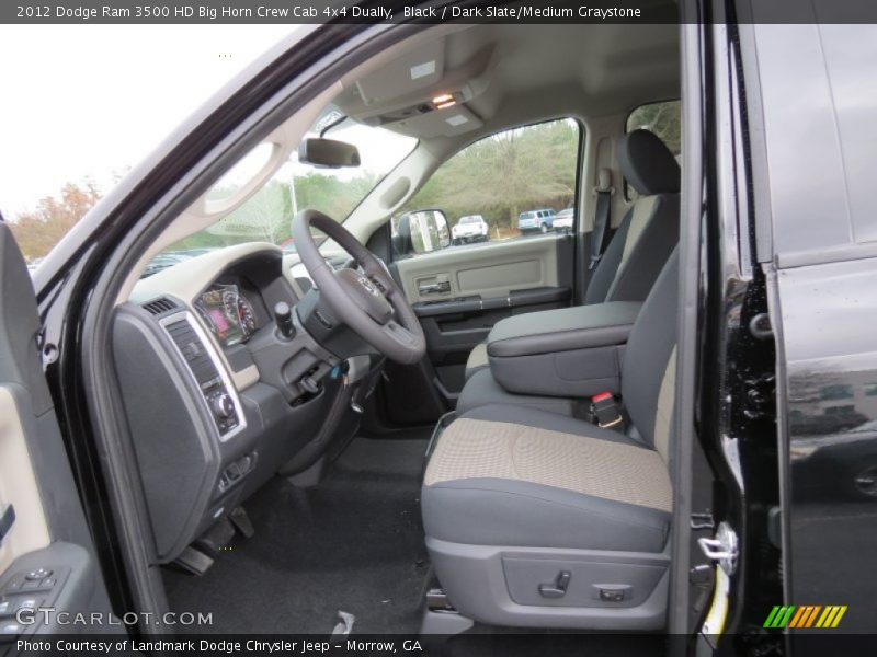 Black / Dark Slate/Medium Graystone 2012 Dodge Ram 3500 HD Big Horn Crew Cab 4x4 Dually