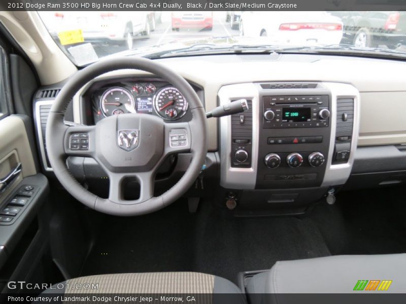 Black / Dark Slate/Medium Graystone 2012 Dodge Ram 3500 HD Big Horn Crew Cab 4x4 Dually